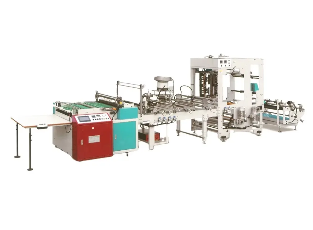 Automatic Side Seal Blank PE/PP Film Making Machine Cutting Heat Side Sealing Bag Making Machine for Zipper and Bundle Pockets