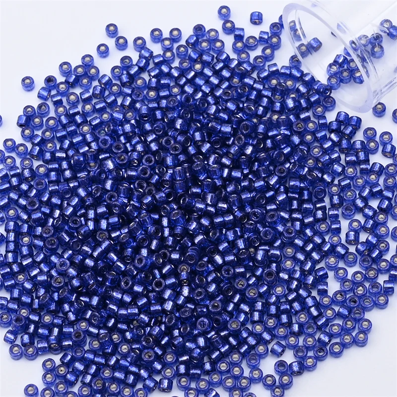 2mm Silver Colour Mini Japanese Glass Beads for DIY Craft