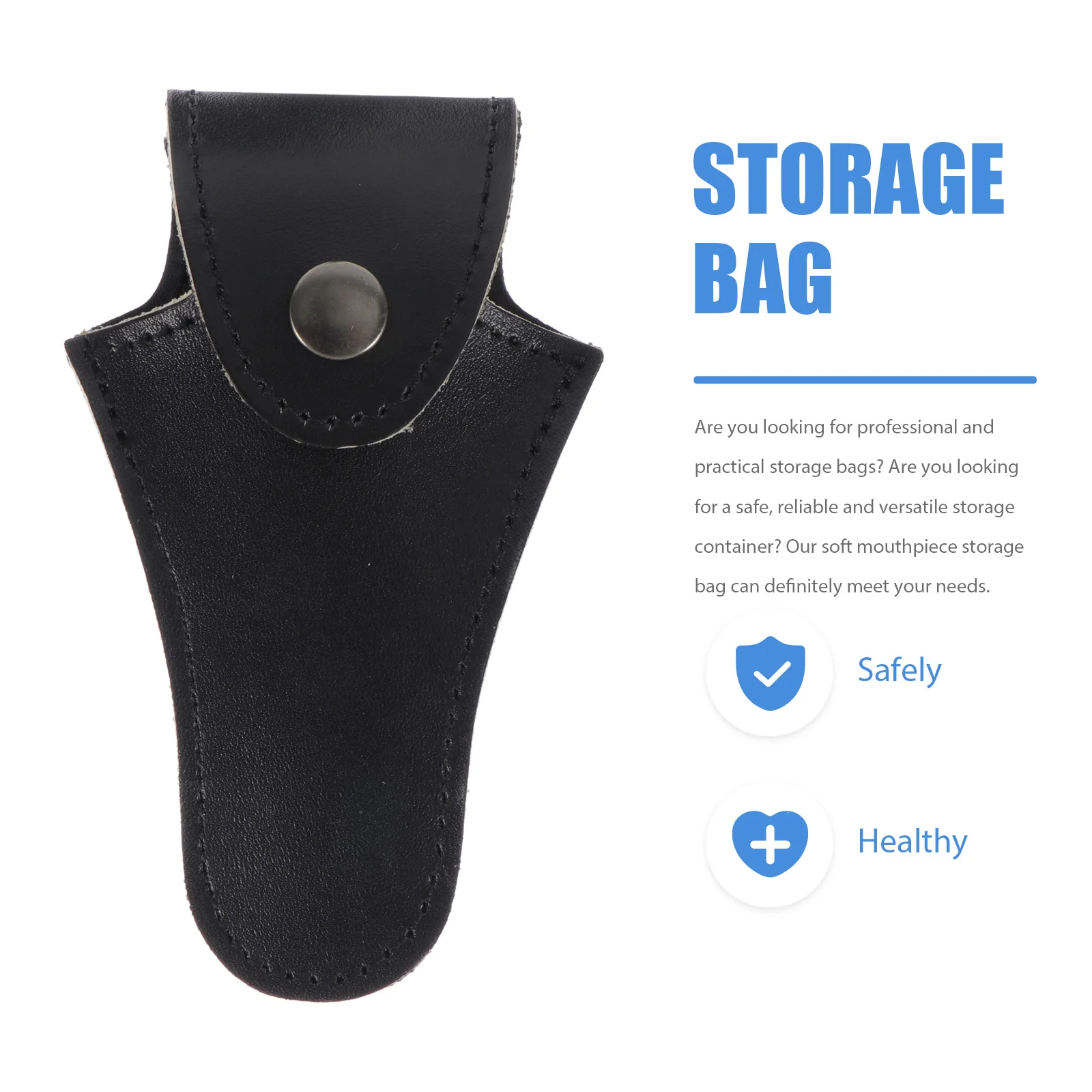 

Mouth Blowing Cover Horn Mouthpiece Storage Trumpet Accessories Pouch Cowhide French Grip