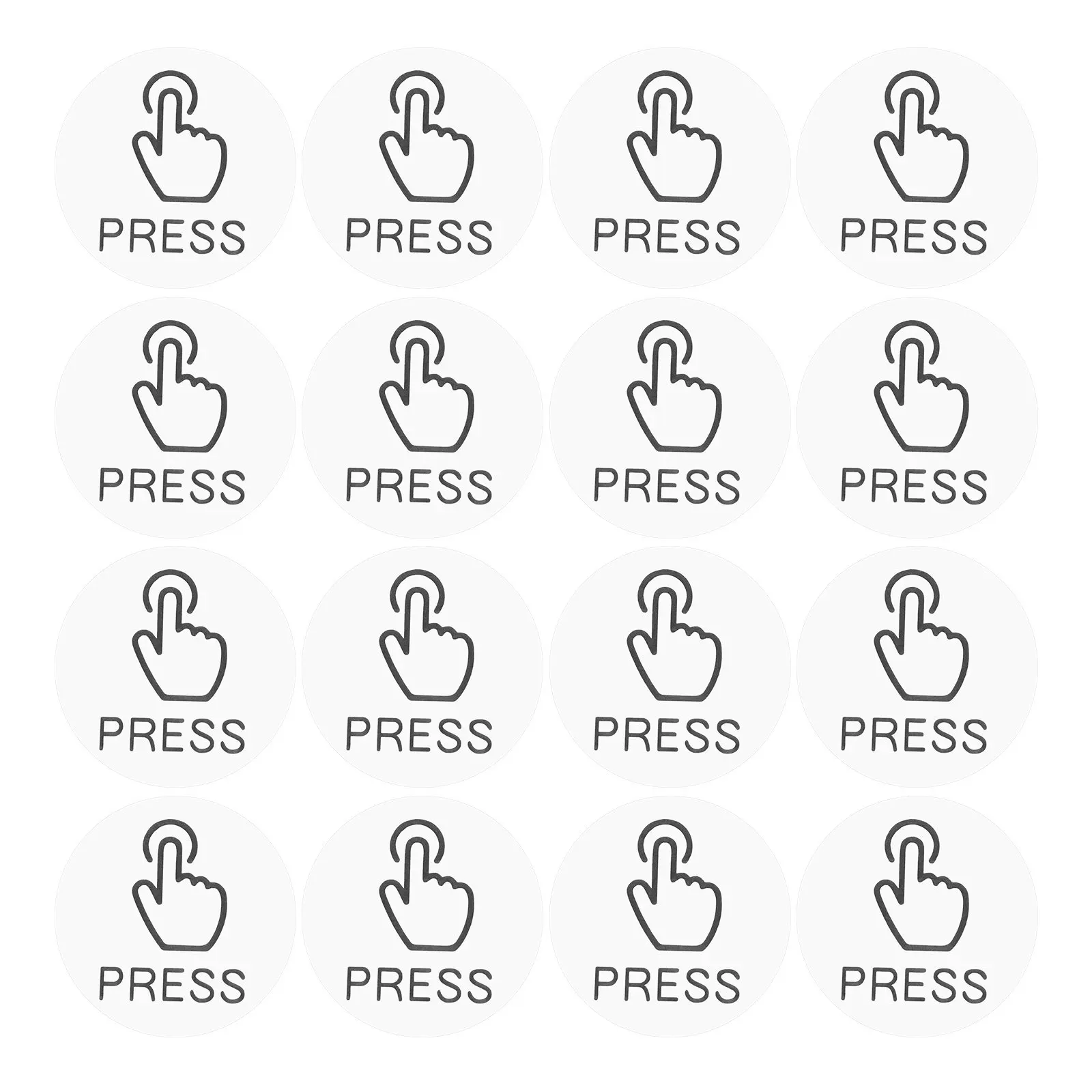 

24 шт. этикеток-наклеек для кнопок дверных выключателей, водонепроницаемые ПВХ-наклейки, легко устанавливаются в офисах, домах и общественных местах