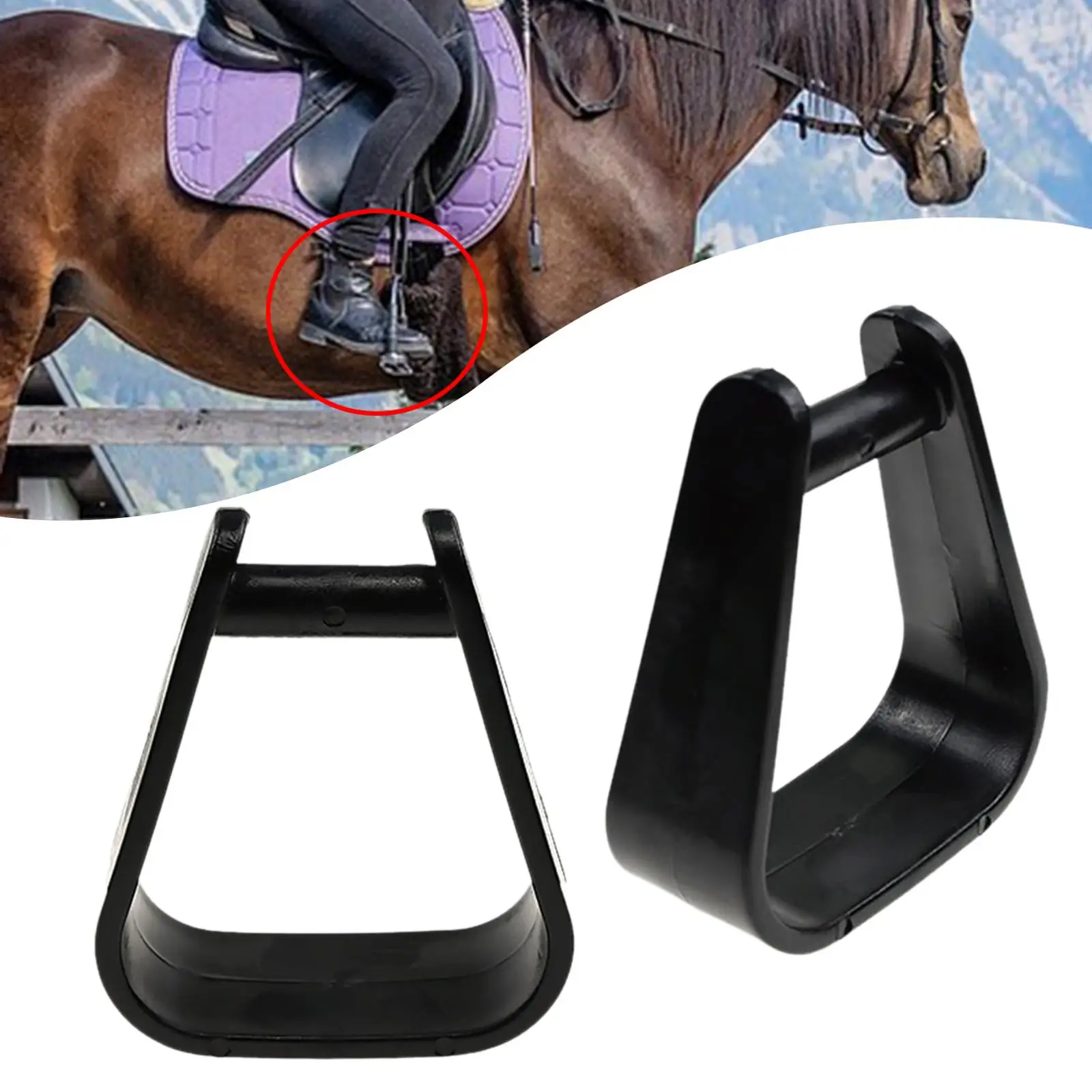 

Kids Stirrups 2Pieces High Strength Stirrups Stirrups Equestrian Stirrups for Equestrian Sports Outdoor English Saddle