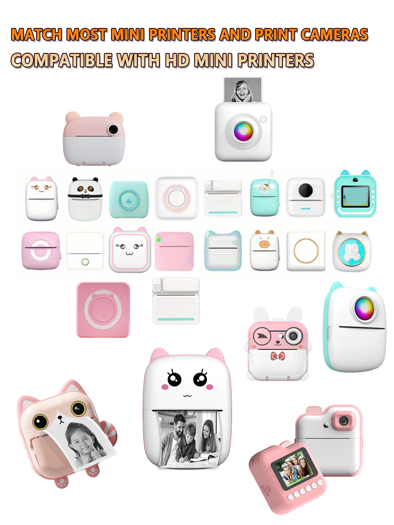 Mini Printer Paper 57 X 25mm Thermal Label Paper ,Sticker, Color Paper, White Self-Adhesive Sticker Paper For Mini Printer