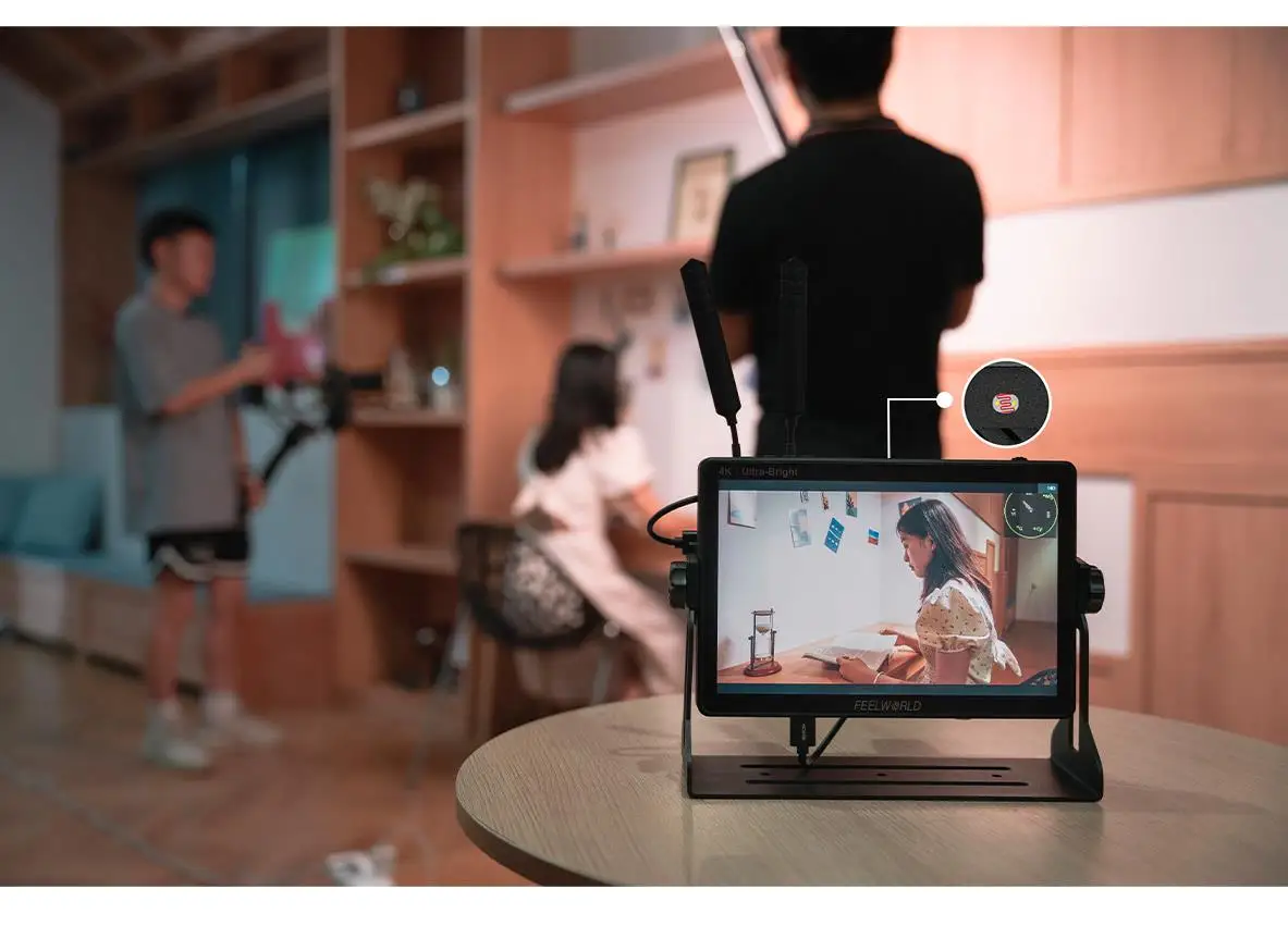 متوفر في المخزون شاشة FEELWORLD LUT11S مقاس 10.1 بوصة 2000nit شاشة لمس IPS فائقة السطوع 3DLUT 3G-SDI HDMI-متوافقة مع كاميرا DSLR