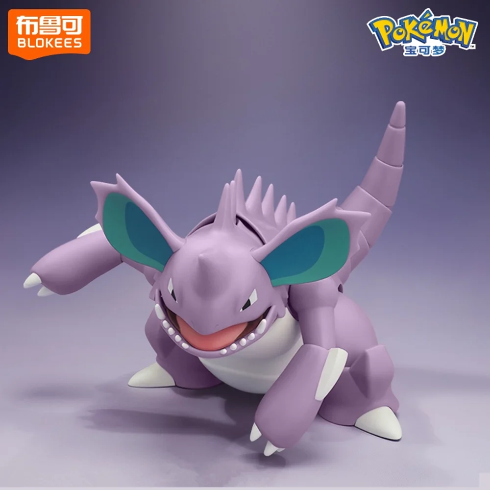 オリジナル-blokees-ポケモン-nidoking-ファンタスティック-ver-アニメフィギュアポケモン-nidoking-アクションフィギュア組み立てモデルおもちゃギフト