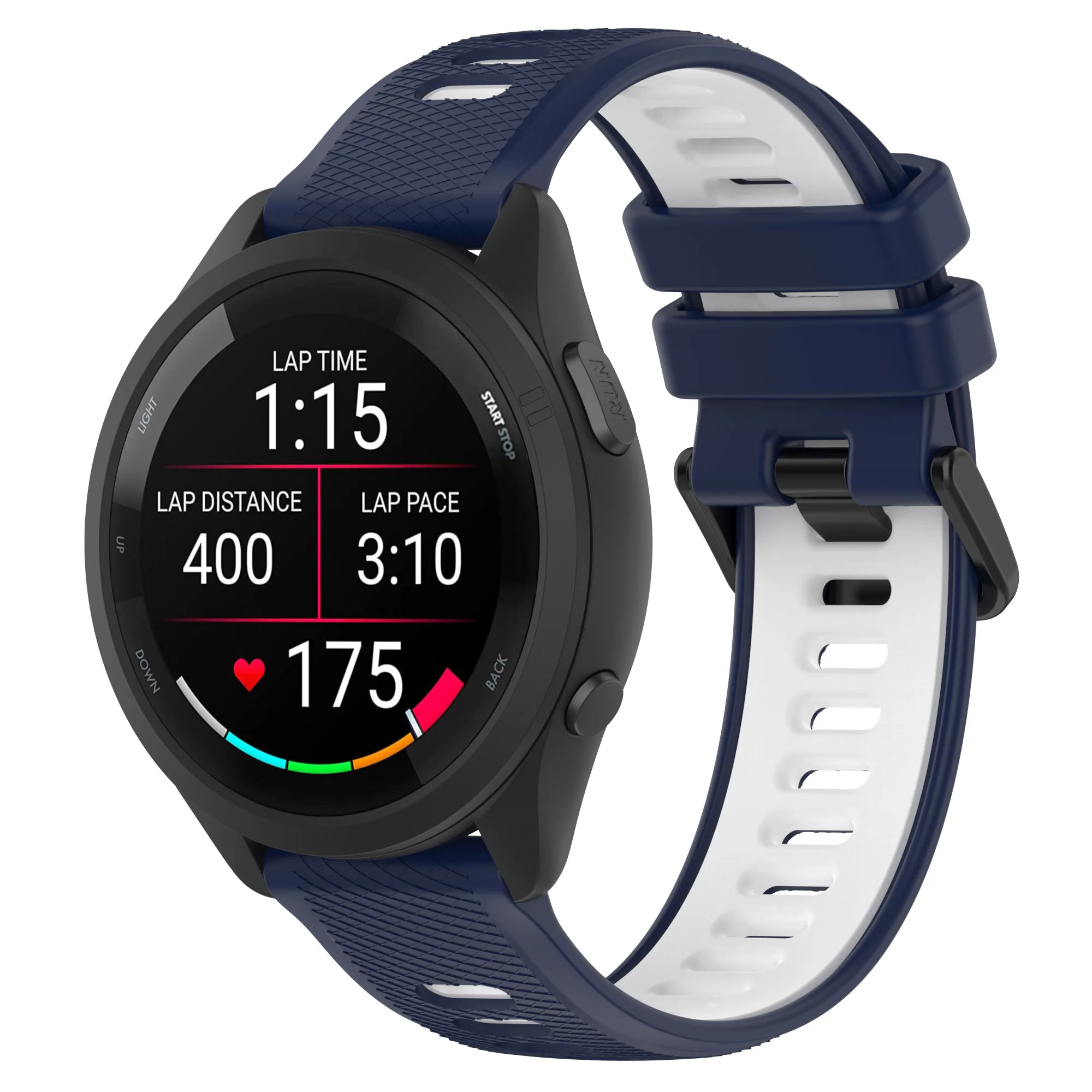 Silikon band 20mm für Garmin venu sq2 | venu 2plus | vivo active 3/3t/3m/5 | Vorläufer 245/645 Armband Armband Zubehör