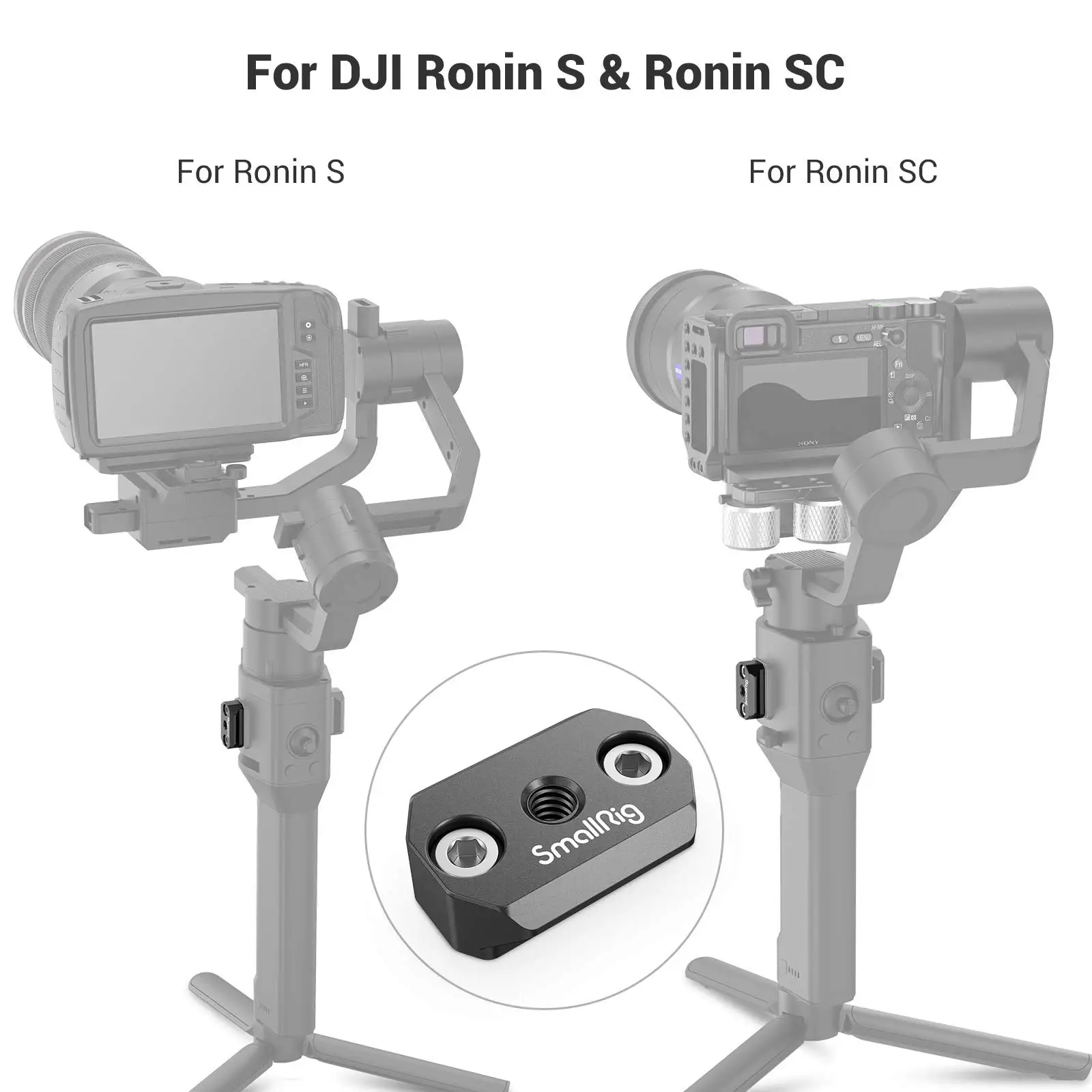 SmallRig NATO Rail for DJI Ronin S/SC Built-in 1/4”- 20 threaded hole 3032