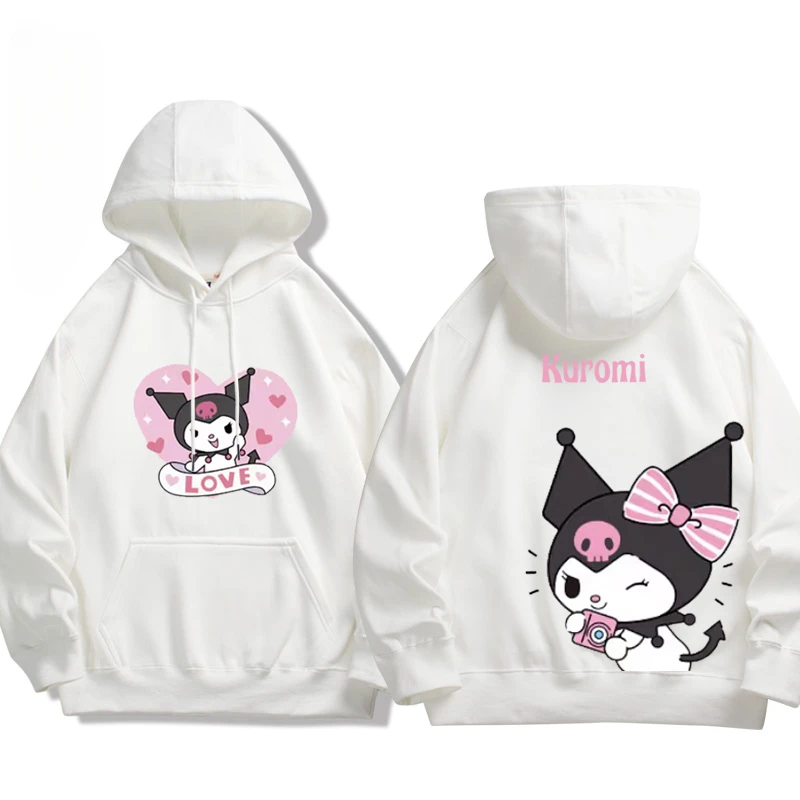 Kuromi women hoodies for Women Cartoon Sweatshirt for Womens and Mens in Spring and Autumn periphery Hoodies Couple\'s Clothing