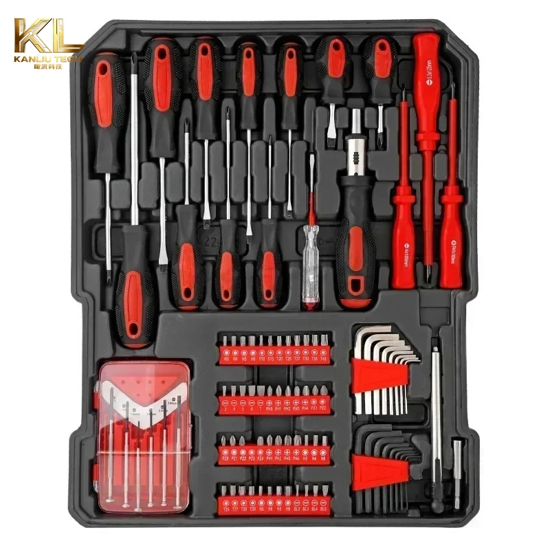 Portable Professional 797 Piece Chrome Vanadium Household Car Repair Manual Toolbox Set Trolley Case