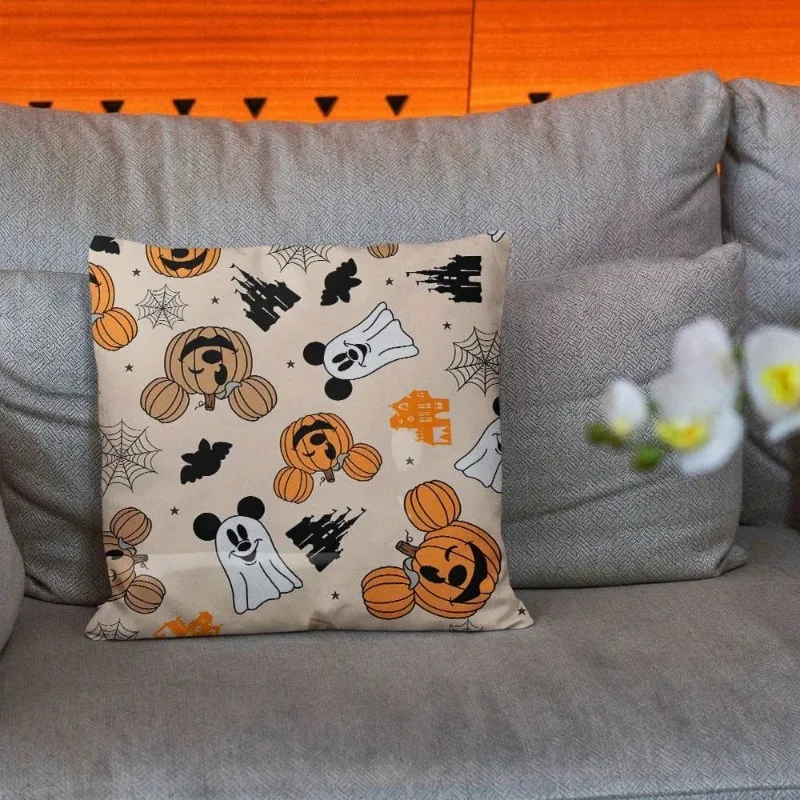 Disney Mickey Mouse Halloween Pillow Cover for Bedroom Room and Living Room Sofa Decorative Cushion Cover