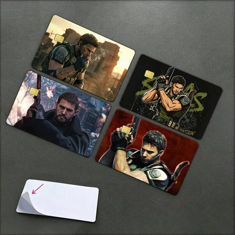Chris Redfield Resident Evil   Waterproof Film Skin Cover Credit Card Stickers Debit Front Bank Bus Pass