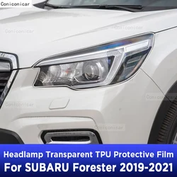 Car Headlight Protection Transparent Anti-Scratch Protective Film TPU Stickers For SUBARU Forester 2019-2021 Accessories