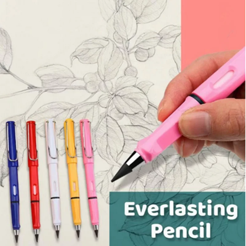 

New Technology Unlimited Writing Pencil No Ink Novelty Eternal Pen Art Sketch Painting Tools Kid Gift School Supplies Stationery