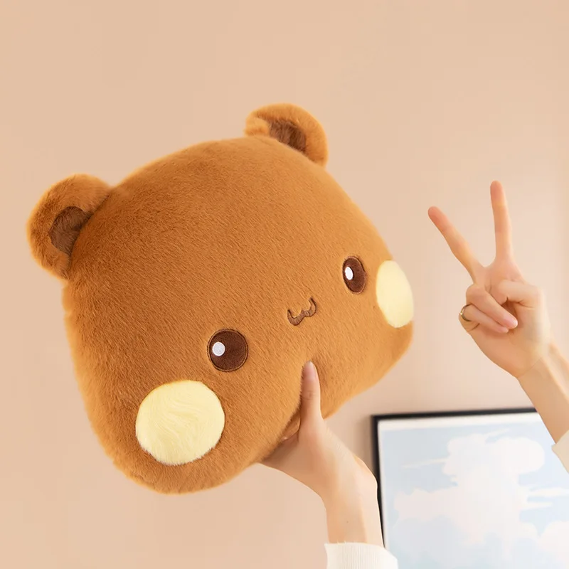 Cute  Bubu Dudu Plush Pillow Yier Panda Bear Dolls Lovely Cartoon Stuffed Soft Plushies Car Cushion Sofa Pillows Home Decoration