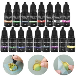 10ml UV Resin Glue Colorful Ultraviolet Curing Quick Drying Epoxy Resin UV Glue Pigment DIY Resin Mold Gel Jewelry Making Glue