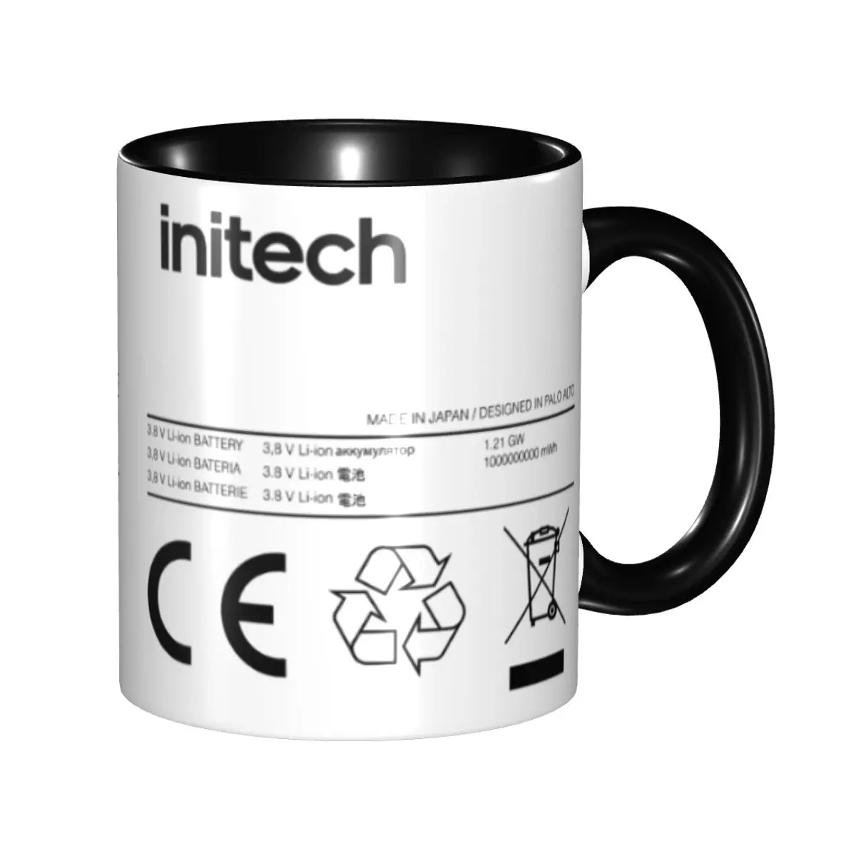 

Swollen Battery Coffee Mugs DIY Customized Lithium Ion Battery Ceramic Milk Tea Mug
