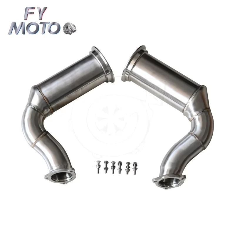 

Exhaust Catted Downpipe For Porsche Cayenne Turbo S E-Hybrid / Cayenne Turbo S E-Hybrid Coupe 4.0 680hp 2019+
