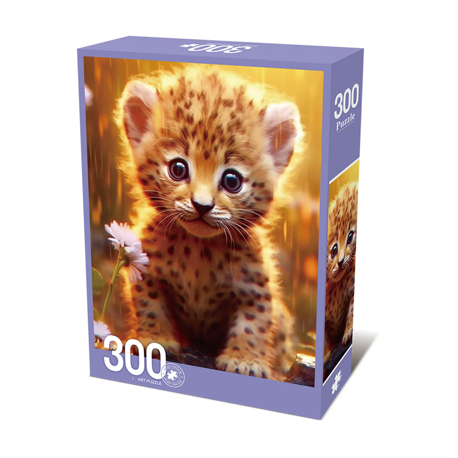 300pcs Cute Little Lion Velvet Material Floor Jigsaw Puzzles for Adults Home Decor Games Family Fun Educational Toys for Kids