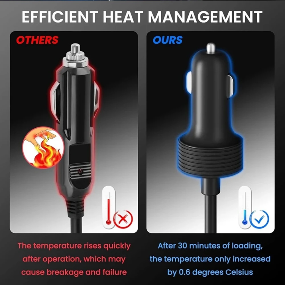 3IN1 Car Power Cord for Starlink Mini Cigarette Lighter 12V-48V Plug and Play for Car RV Boat 3M / 5M Cable Car Accessories image 2