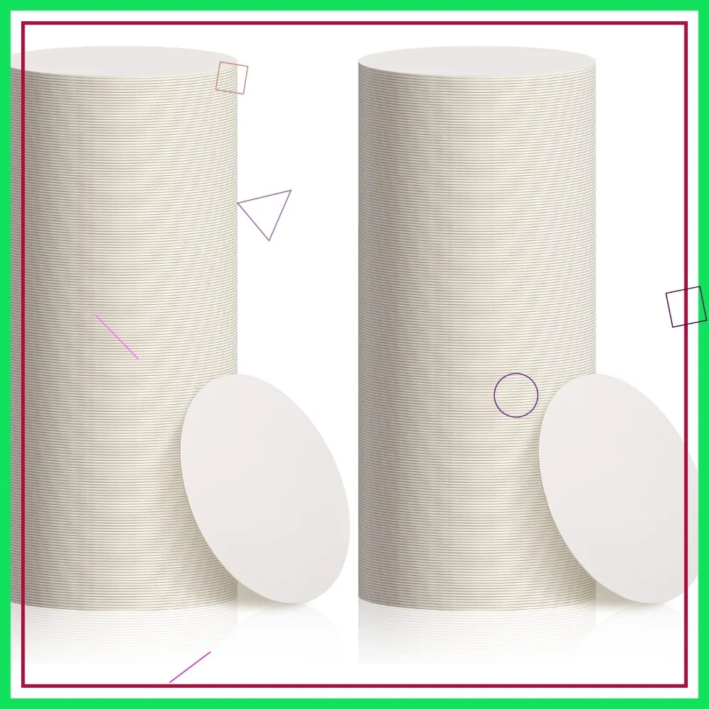 

400 шт. 4-дюймовые круглые одноразовые бумажные подставки толщиной 1 мм, заготовка для поделок и барочных напитков своими руками