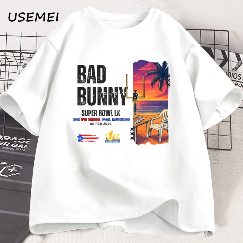Puerto Rico Halftime Show T Shirt Football Tee World Stage Concert Top Game Day Benito Bowl Music T Shirt Men Women Stretwear