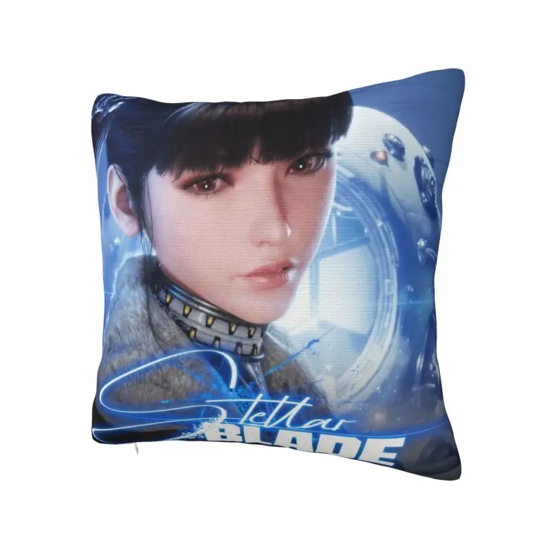 Custom Korean Action Adventure Game Stellar Blade Cartoon Pillow Case Modern Cushion Decoration Salon Square Pillowcase