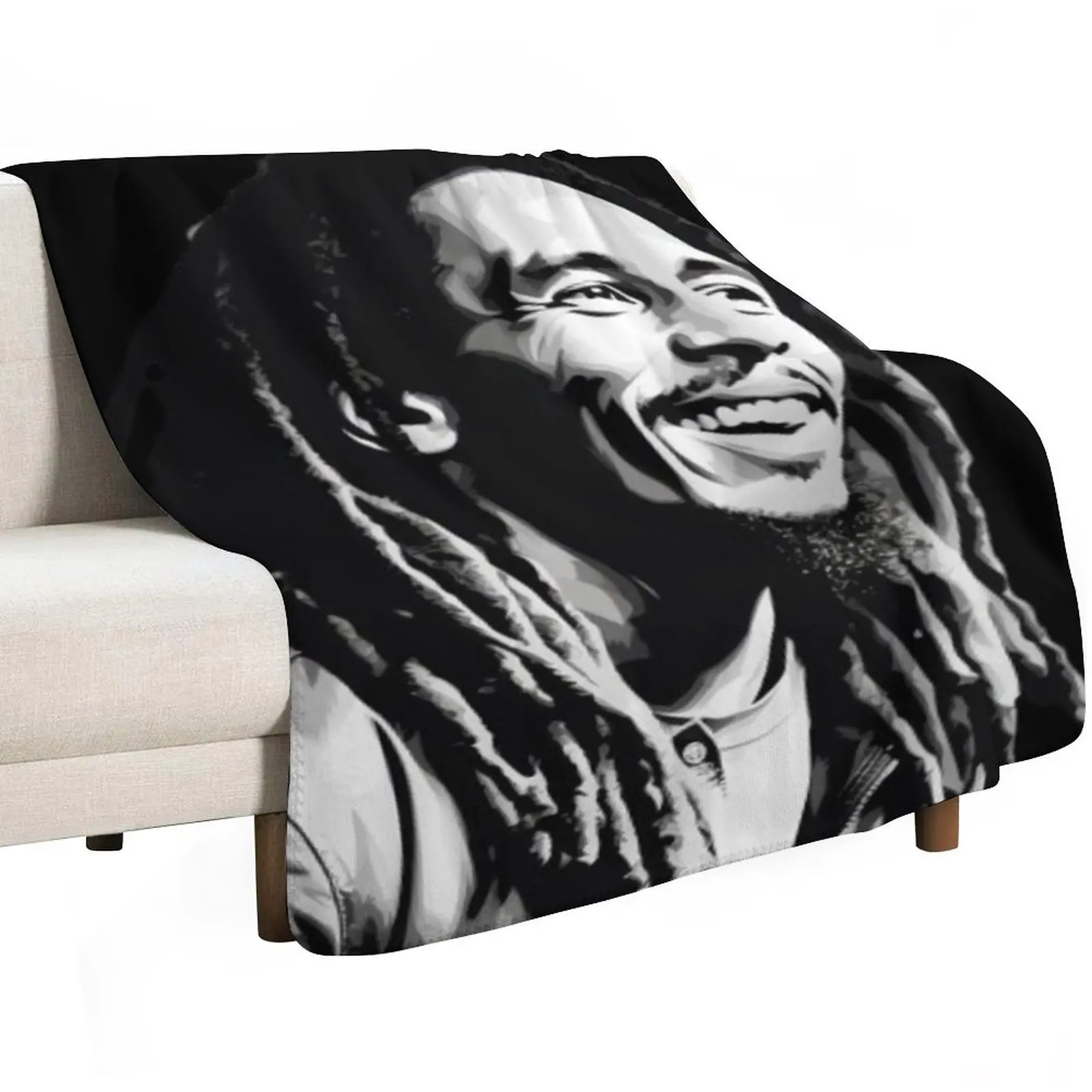 Drawing Bob Marley Throw Blanket For Baby Thin heavy to sleep cosplay anime Summer Hair Blankets