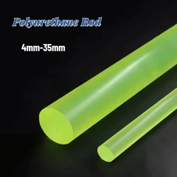 1/2/4/6Pcs Polyurethane Rod Cow Tendon Elastic Rubber Uni Glue PU Rubber Round Bar Self-defense Rod Processing Diameter 4mm-25mm