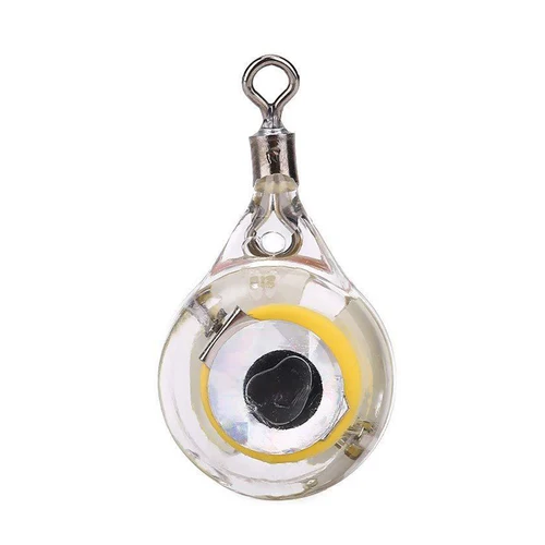 Imagen 2 del producto Señuelo luminoso de ojo de pez con luces de 5 colores, cebo de calamar de pesca con forma de ojo subacuático para pesca nocturna en arroyos, 10-30 Uds.