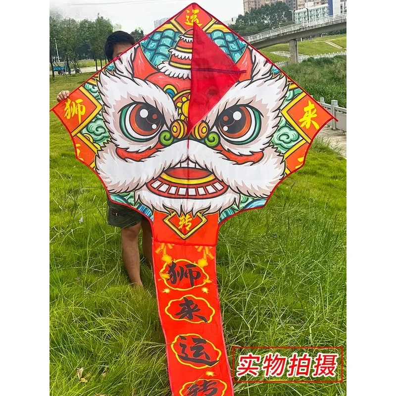 

New China-Chic Rising Lion Children's Breeze Easy to Fly Adult Exclusive Weifang Kite High end Large Tail