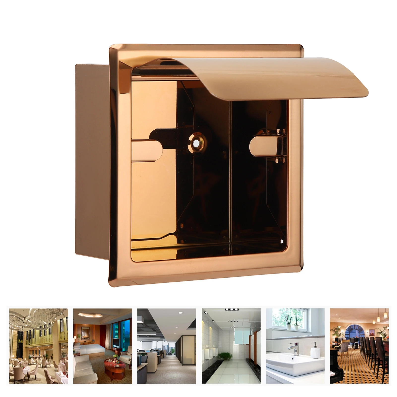 

Держатель для туалетной бумаги, подставка для рулонов, простая установка, нержавеющая сталь, износостойкий, для торговых центров, отелей, ванных комнат