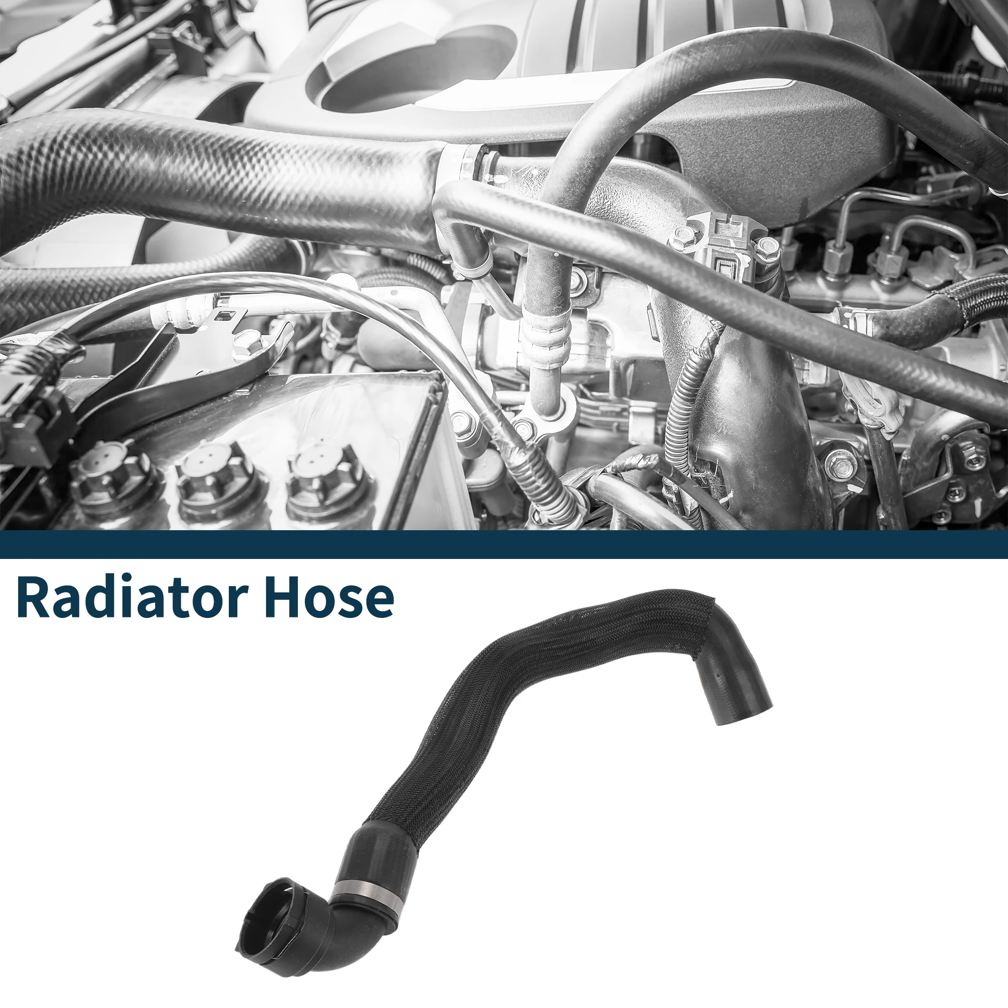 

UXCELL Шланг радиатора Верхняя водопроводная труба для Volvo XC90 2016-2021 No 31439753 Резина Черная