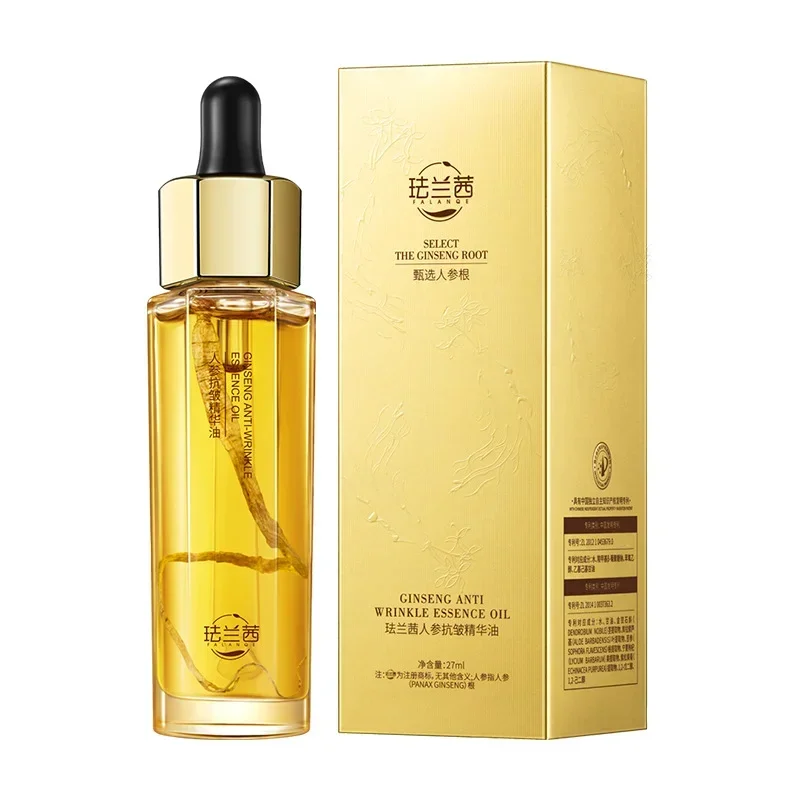 Ginseng Anti-Rimpel Essentie Olie Hydraterende Hydraterende Verstevigende Gloeiende Vernieuwing Anti-Rimpel Essentiële Olie Anti-aging Huidverzorging