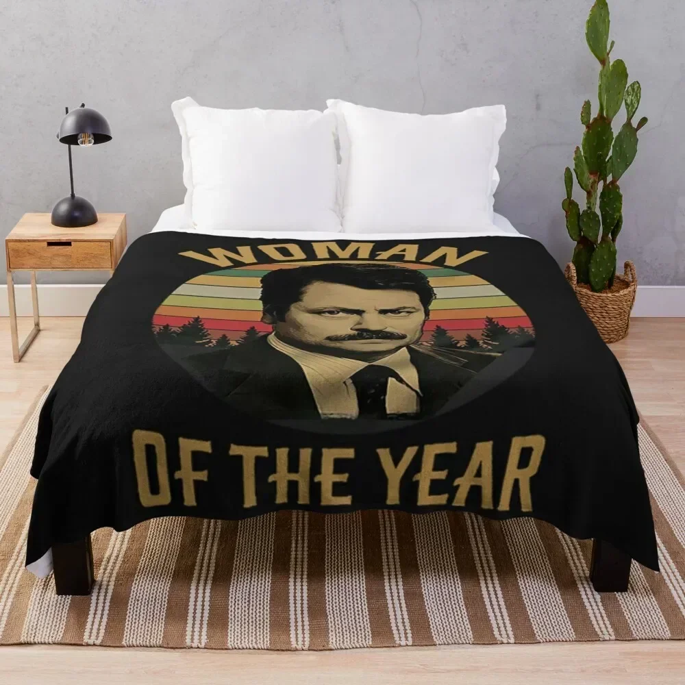 Ron Swanson T-Shirtron swanson SHIRT, parks and rec shirt-the worst john ralphio-parks and rec parks and recreatio Throw Blanket