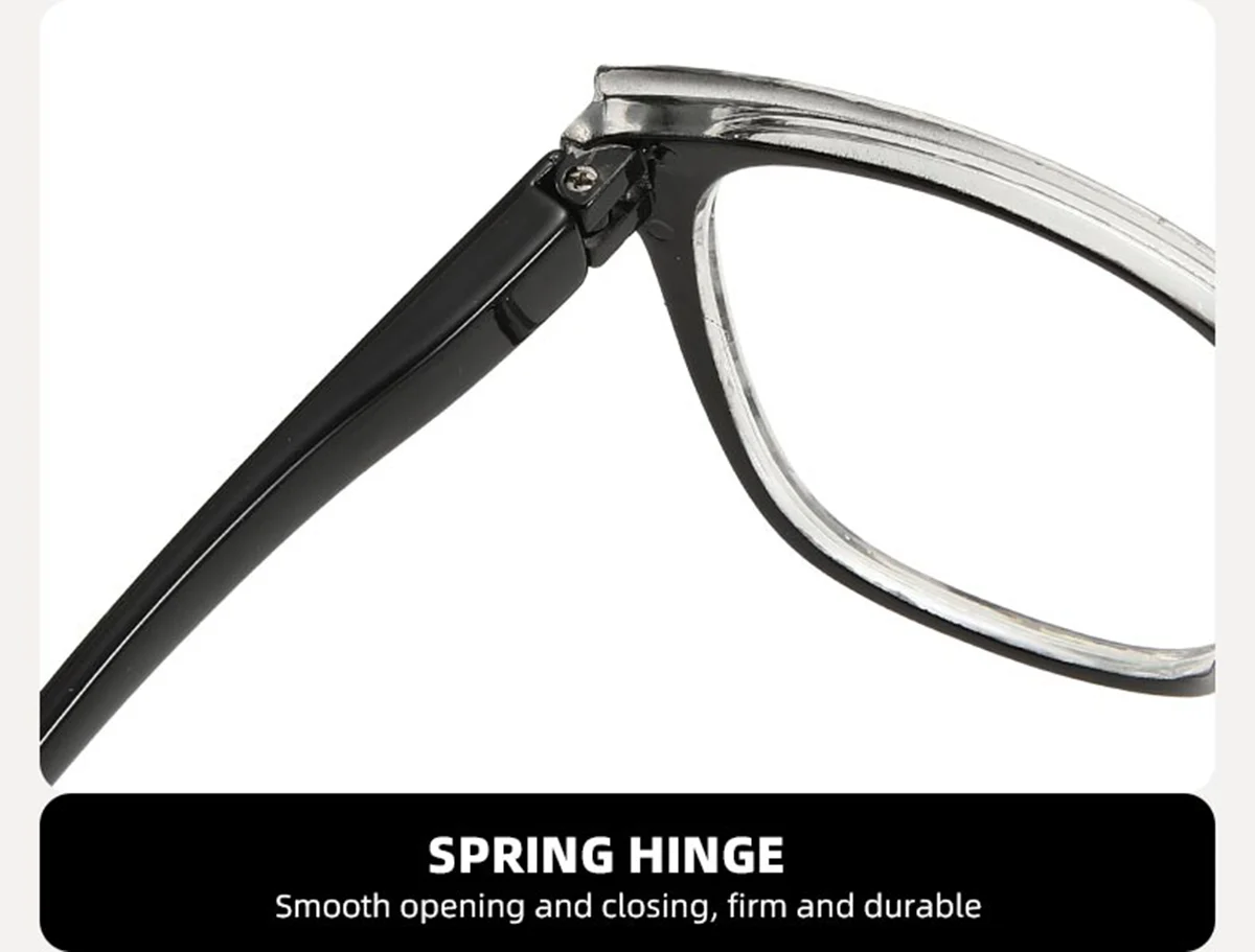 4 قطع من نظارات القراءة الأنيقة على شكل عين القطة، عدسات عالية الدقة، مفصلات زنبركية، الطاقة: 1.00 - 4.00