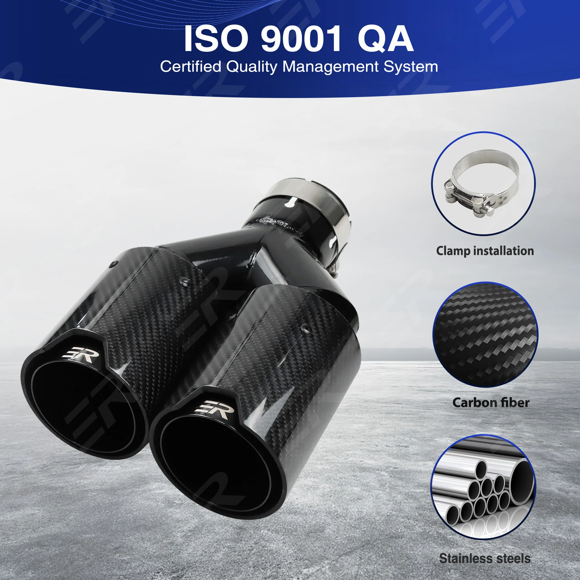 

1 шт. Новые карбоновые насадки на выхлопную трубу с двойным выходом для BMW, аксессуары для тюнинга автомобиля