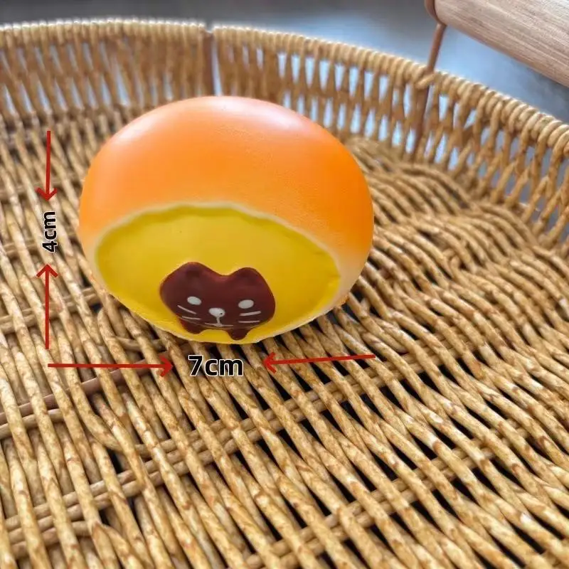 squishy Slow Rebound Bread Pinch Happy Bear Bread Crunchy and soft Wet Soft Touch Relieve Stress Toy Showdown Prop Creativity
