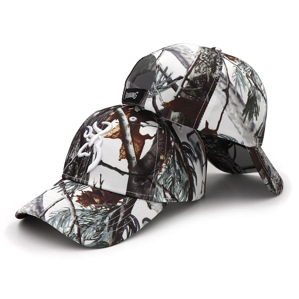 Gorra de béisbol con bordado de camuflaje para hombre y mujer, gorro de alta calidad para deportes al aire libre, jungla, caza, senderismo, pesca, moda para adultos, novedad