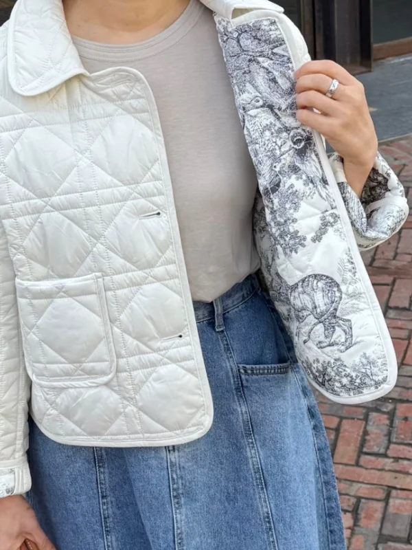 Patrón retro Jaet de algodón acolchado Mujer coreana Sle Abrigo con cuello vuelto usable de doble cara Estampado animal Invierno Nuevo...