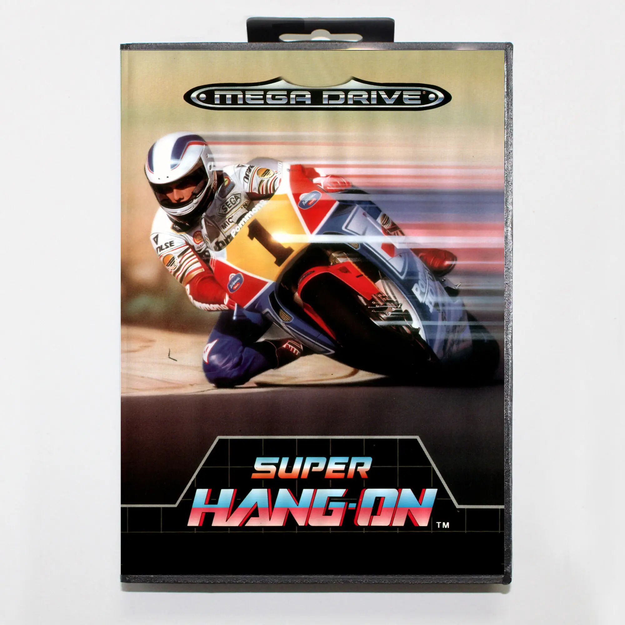 Karta do gry Super Hang-On MD z pudełkiem EUR dla 16-bitowego systemu Sega Megadrive Genesis