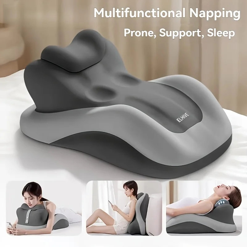 Image of ELHIVE Verstellbares Keilkissen, ergonomisches Liegekissen für komfortables Telefonieren und Gaming im Bett.