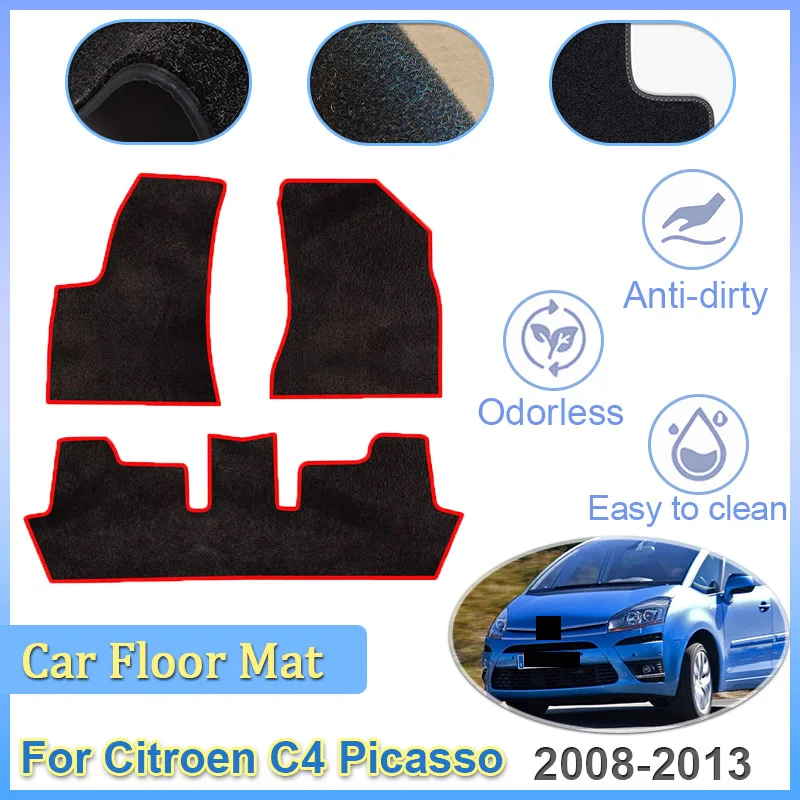 

Для Citroen C4 Picasso Grand C4 5-местный 2008 ~ 2013 2011 автомобильные коврики для ног, подушечки для ног, ковры, панельные коврики, автоаксессуары