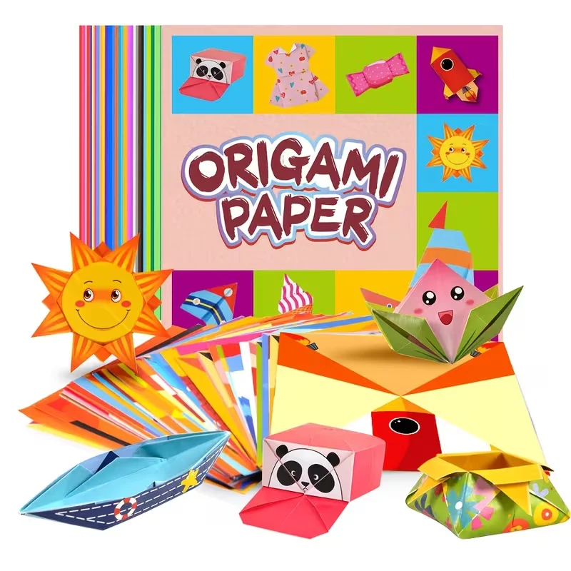 set di origami creativo, include 54 fogli di origami bifacciali e libretto di istruzioni, adatto per progetti artistici e artigianali fai-da-te