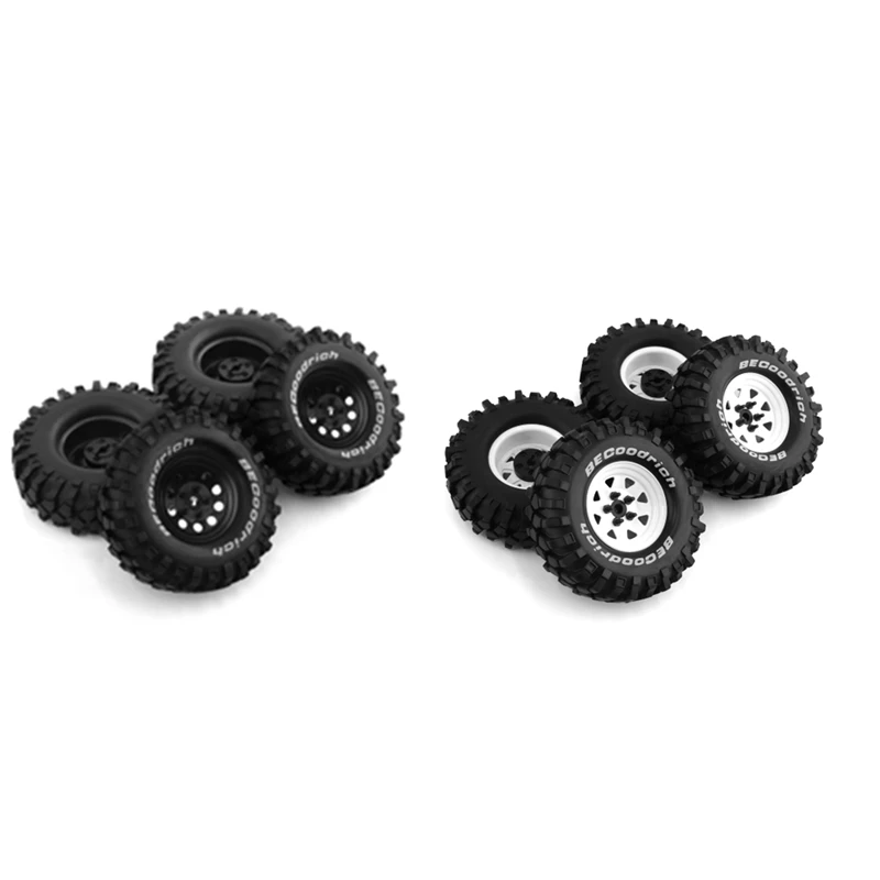 4Pcs Metal 110Mm Beadlock Deep Dish Wheel Tire Set For /10 Short Course Truck ARRMA SENTON 550 MEGA XLH Traxxas Slash, A Parts