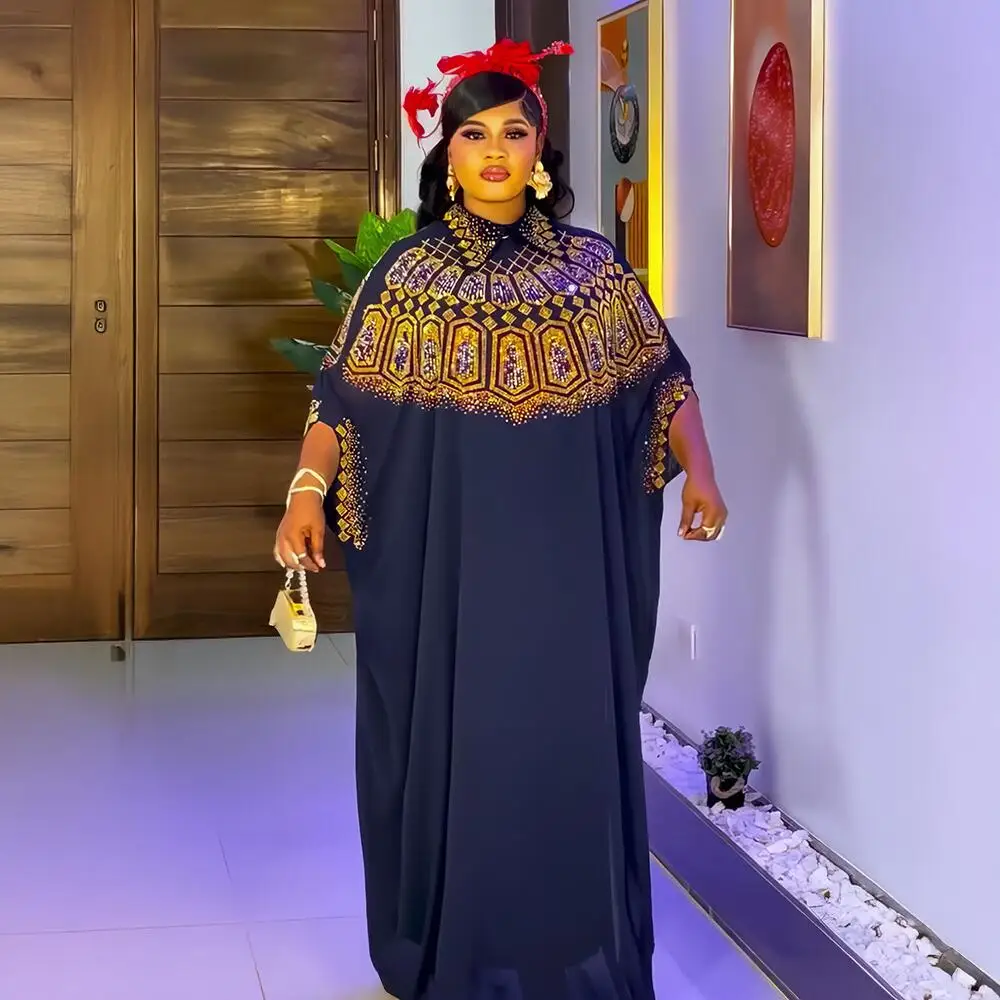 Vestidos africanos de lujo para mujer, vestidos de chifón africanos para mujer, elegante conjunto de dos piezas, vestido para mujer para la iglesia