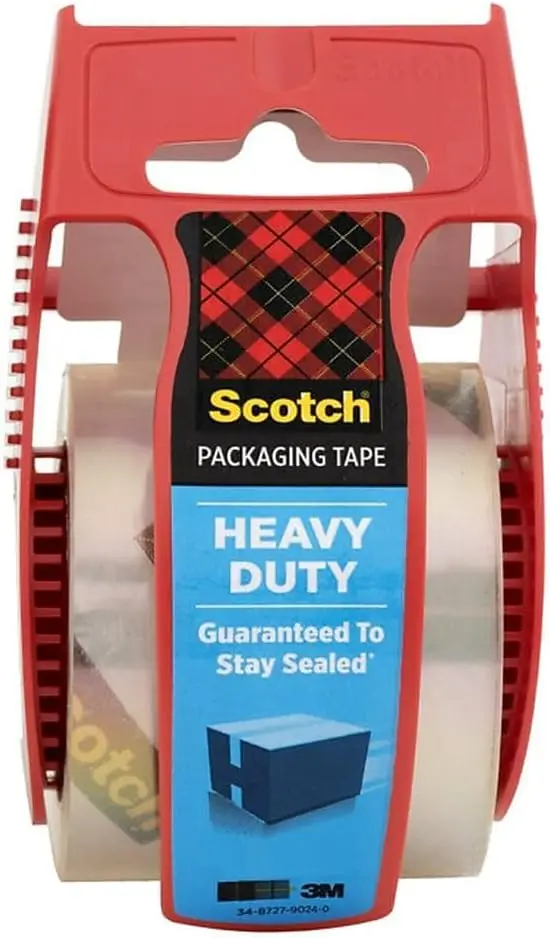 

Heavy Duty Packing Tape with Dispenser, 1.88 Inch X 800 Inch, Strong Adhesive for Secure Shipping