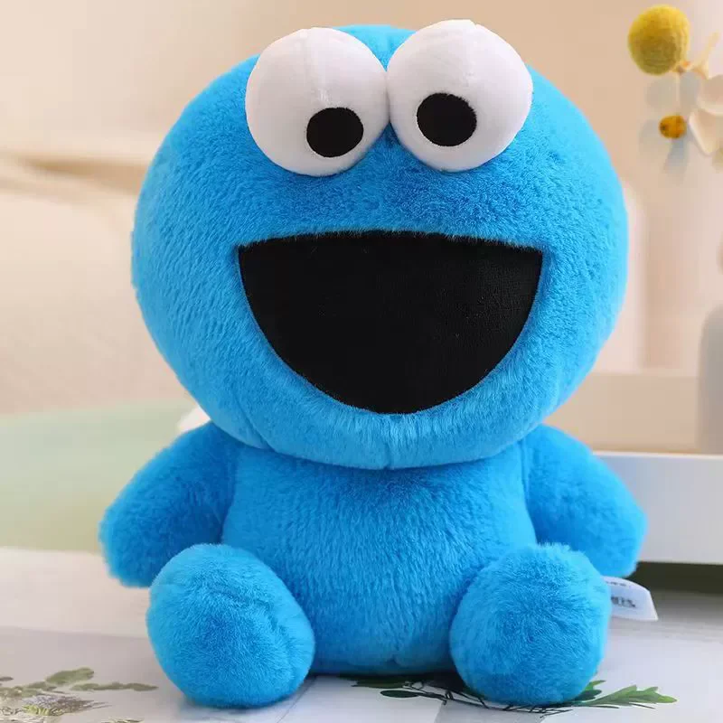 Jouets en peluche Sesame Street version Q: Elmo, Cookie Monster et Big Bird, poupées en peluche, cadeau d'anniversaire parfait pour petite amie