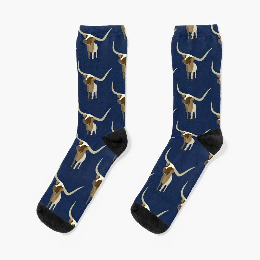 longhorn Socks anti slip football Rugby luxe hip hop Socks Men's Women's