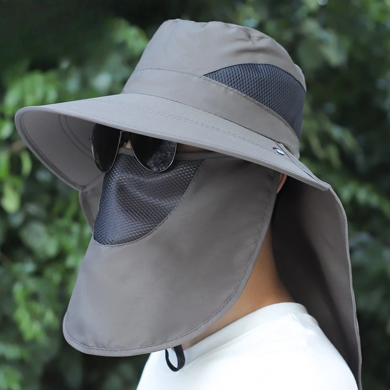 

Men's Full Protection Sun Hats All Directions Sunlight Isolation Summer Travel Outdoor Fishing