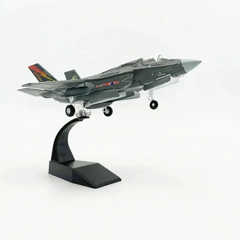 1/72 Acale USAF F35 F-35B Fighter Replica Plane Aircraft Airplane Diecast Alloy Metal Model Toy For Collection for Boys