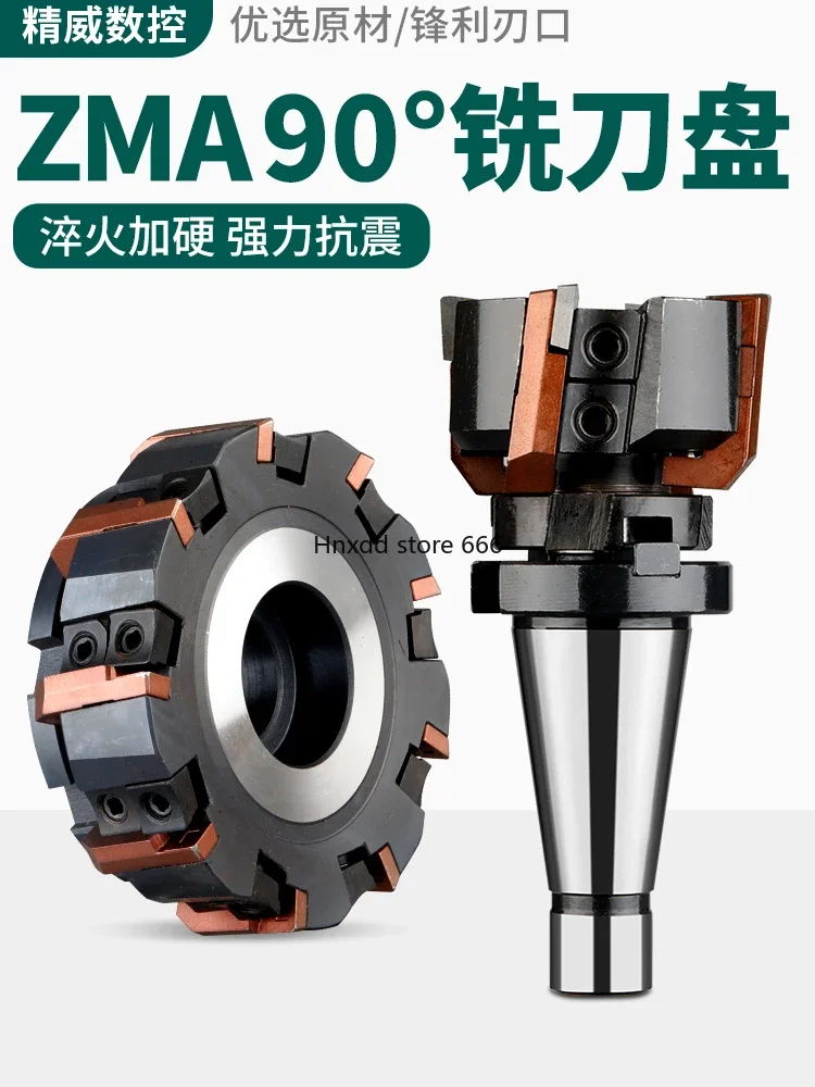 Right Angle Heavy Duty Milling Cutter ZMA 100 125 160 90 Degree Cutter Cutter